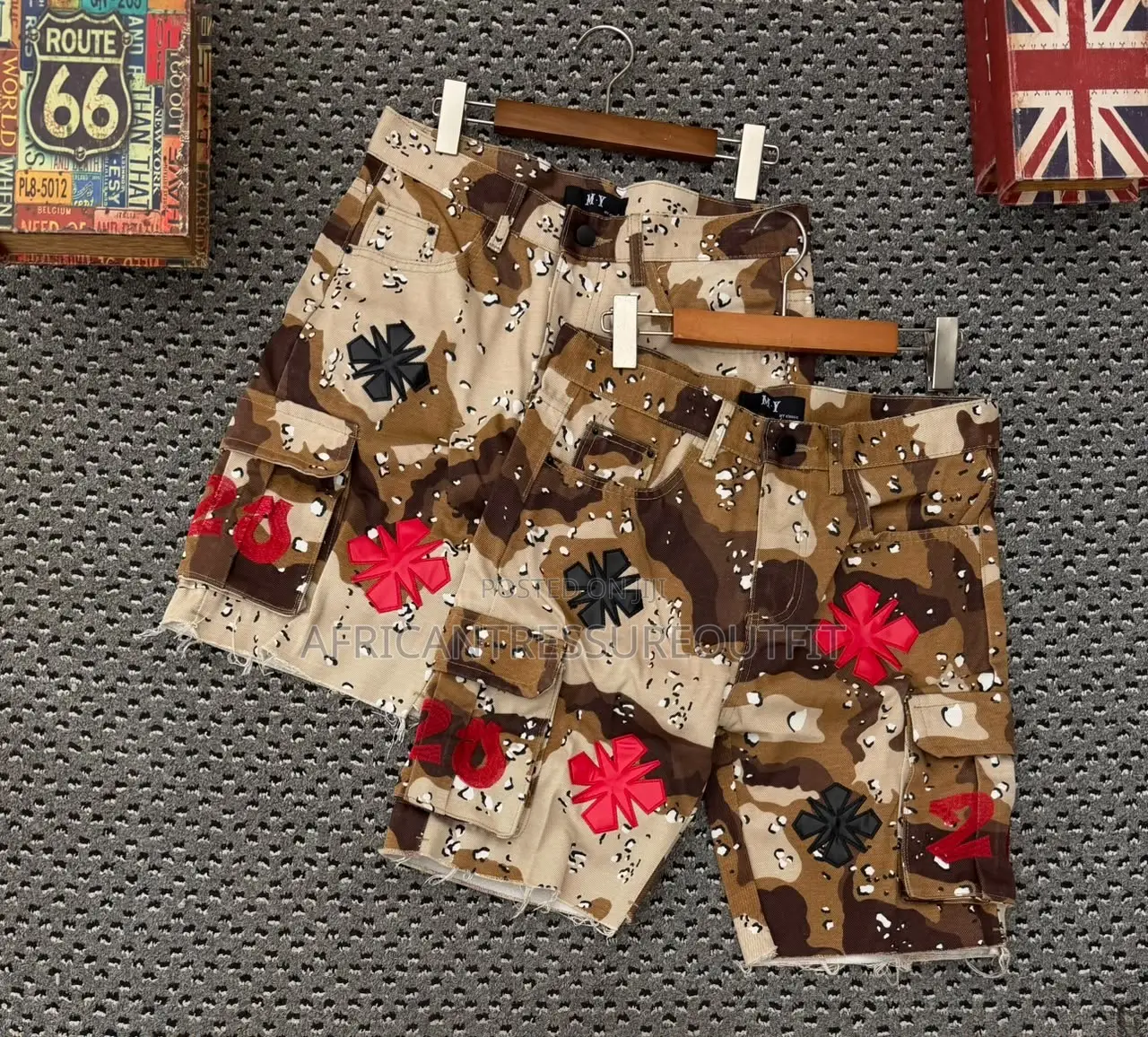 Camouflage Cargo Shorts Jeans Collection Available Size 30–36