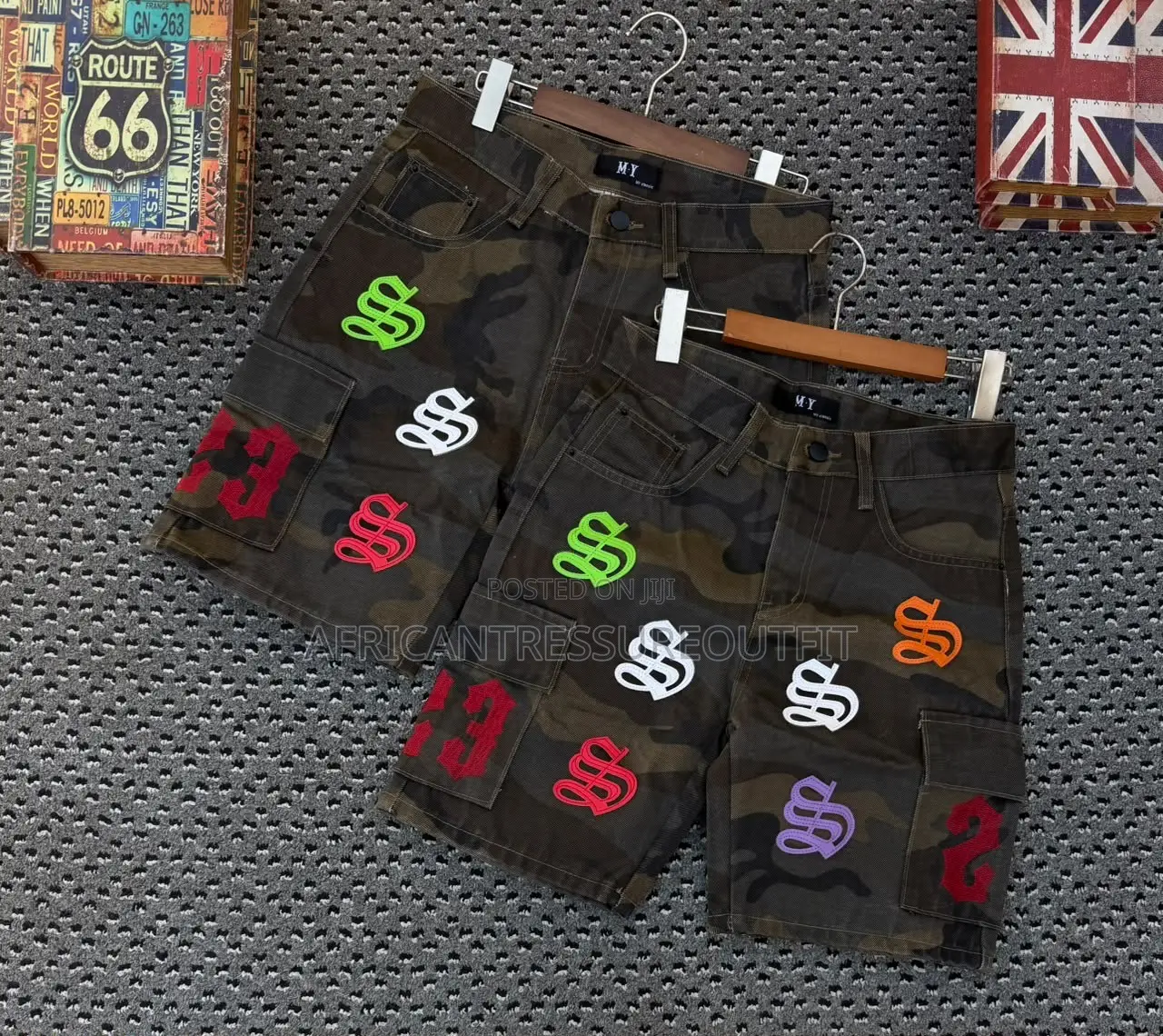 Camouflage Cargo Shorts Jeans Collection Available Size 30–36