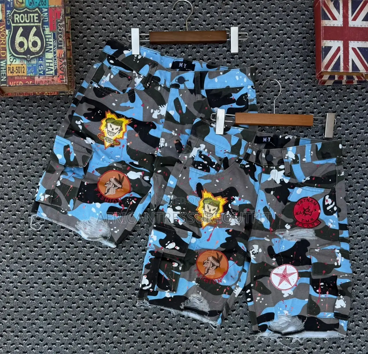 Camouflage Cargo Shorts Jeans Collection Available Size 30–36
