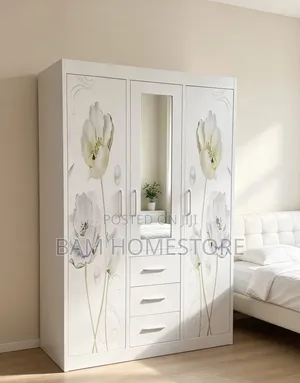 Heavy-Duty Wardrobe / Metal Bedroom Closet /Kabati La Chuma