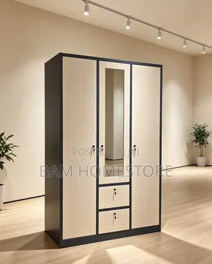 Heavy-Duty Wardrobe / Metal Bedroom Closet /Kabati La Chuma