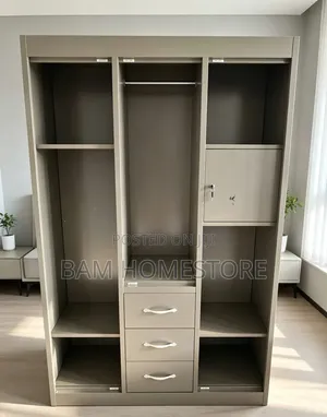 Heavy-Duty Wardrobe / Metal Bedroom Closet /Kabati La Chuma