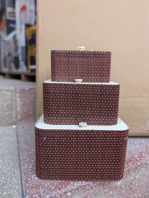 3-Piece Set of Woven Bamboo Nesting Storage Boxes
