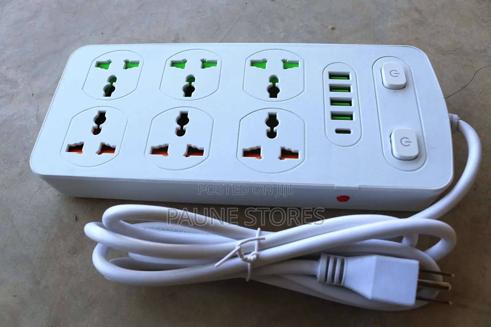 Universal Power Strip With USB and Type C Port, Surge Protector