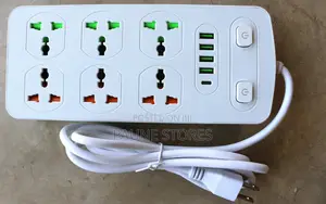 Universal Power Strip With USB and Type C Port, Surge Protector