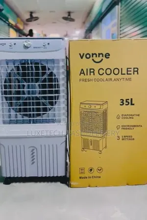Vonne 35L Portable Evaporative Air Cooler With Wheels + 3 Speed