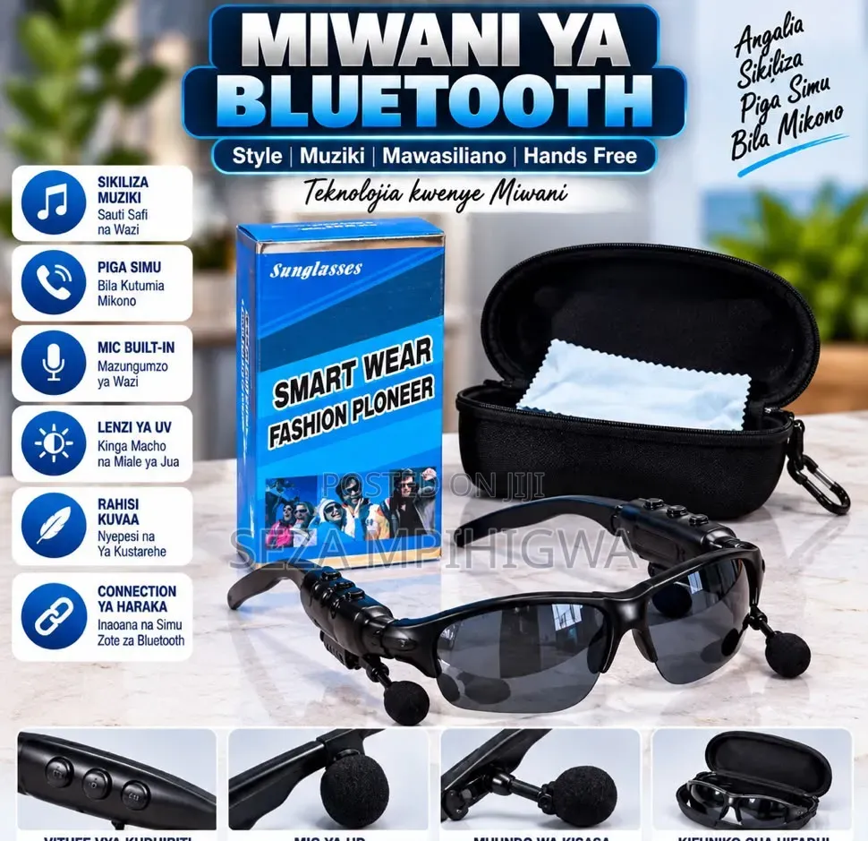 ​Miwani Ya Kisasa Ya Jua Na Mawasiliano (Hands-Free Bluetooth
