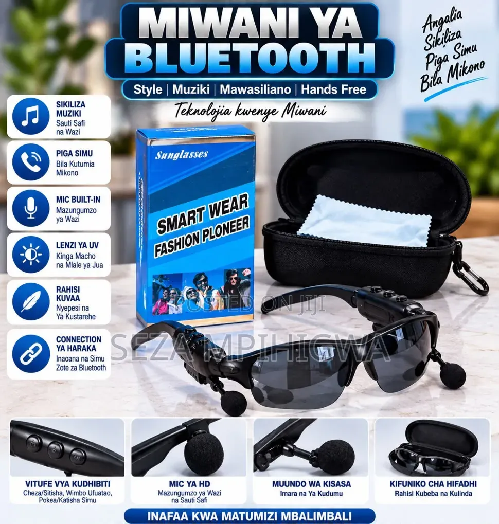 ​Miwani Ya Kisasa Ya Jua Na Mawasiliano (Hands-Free Bluetooth