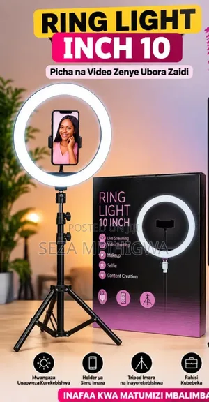 ​Ring Light Ya Kisasa Ya Rangi 3 Kwa Content Creators Na Saloon