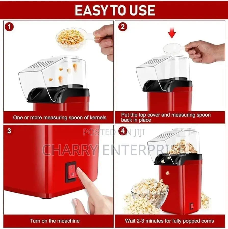 Portable Electric Popcorn Maker Mashine Ya Kutengeneza Bisi Ya Umeme
