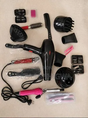 Hair Dryer Kit Kamili Na Vifaa Vyake + Pedicure/Manicure Set