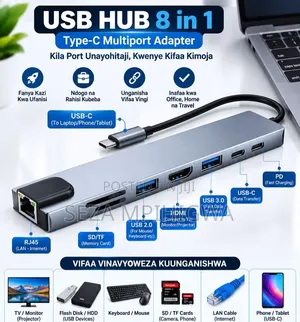 ​USB HUB 8-in-1 Type-C Multiport Adapter