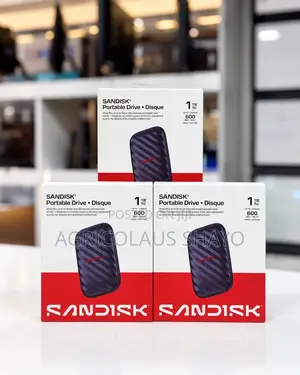 SanDisk Portable SSD (1TB - Black/Red Accent) 600mb/S