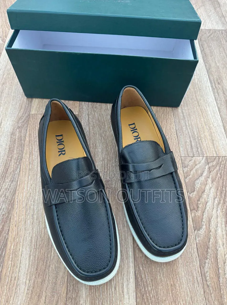 3 Designs Ropeless Loafers Men's Leather Shoes Classic Brand