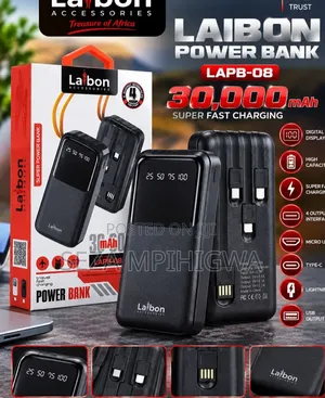 Laibon Power Bank 30,000mah (Model: Lapb-08)