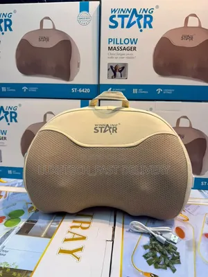 Winning Star Pillow Massager – 3D Kneading With Heat, Rechargeable