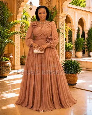 Turkey Pleated Gown - Dubai Luxury Edition