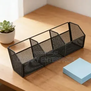 3 Sections Mesh Desk Organiser or Kitchen Organizer