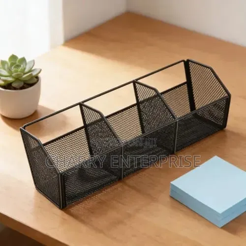 3 Sections Mesh Desk Organiser or Kitchen Organizer