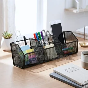 3 Sections Mesh Desk Organiser or Kitchen Organizer