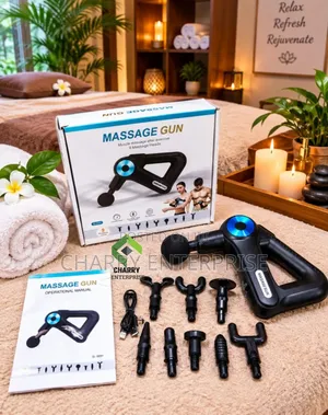 Massage Gun Includes9 Different Massage Heads for Various Target Areas