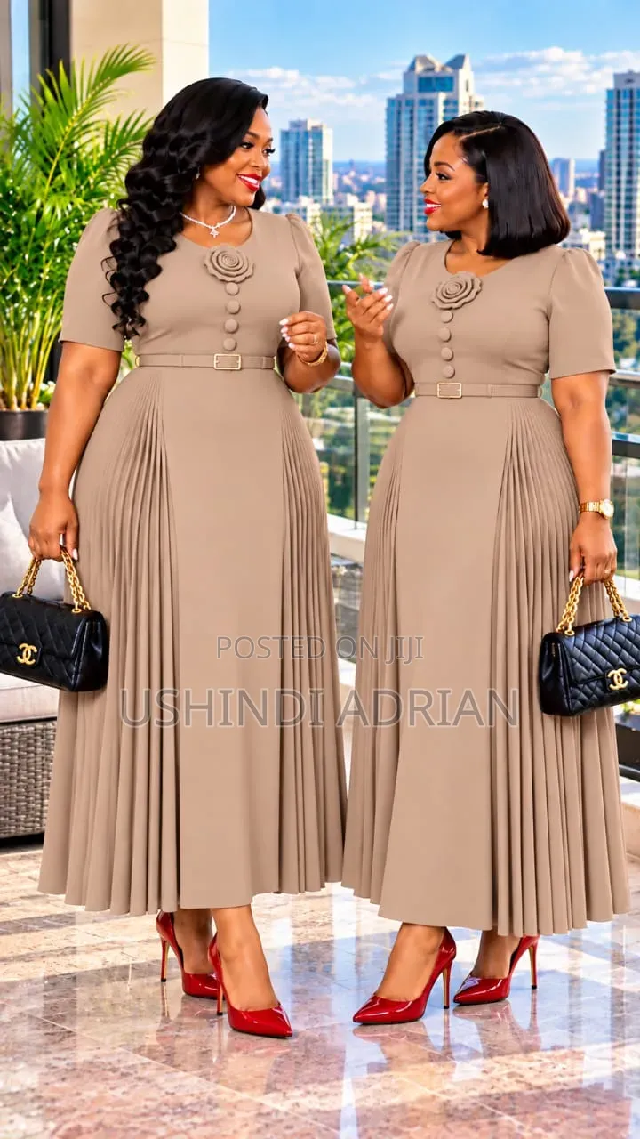 NEW LONG DRESS–SENORYLength: 130 CMPrice: 80,000/=