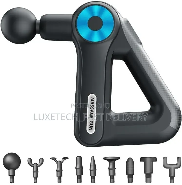 Percussion 9-in-1 Massage Gun – 9 Speeds, Type-C Rechargeable