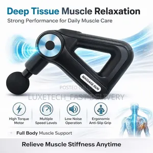Percussion 9-in-1 Massage Gun – 9 Speeds, Type-C Rechargeable