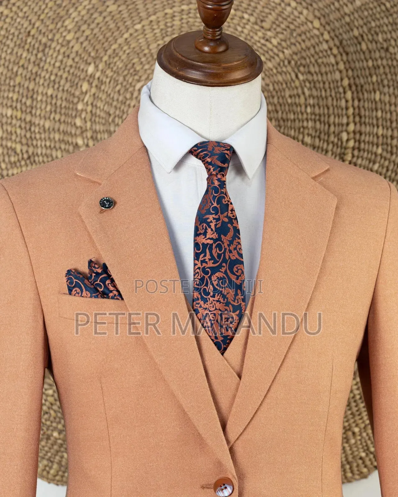 Joselino Peach/Light Orange 3-Piece