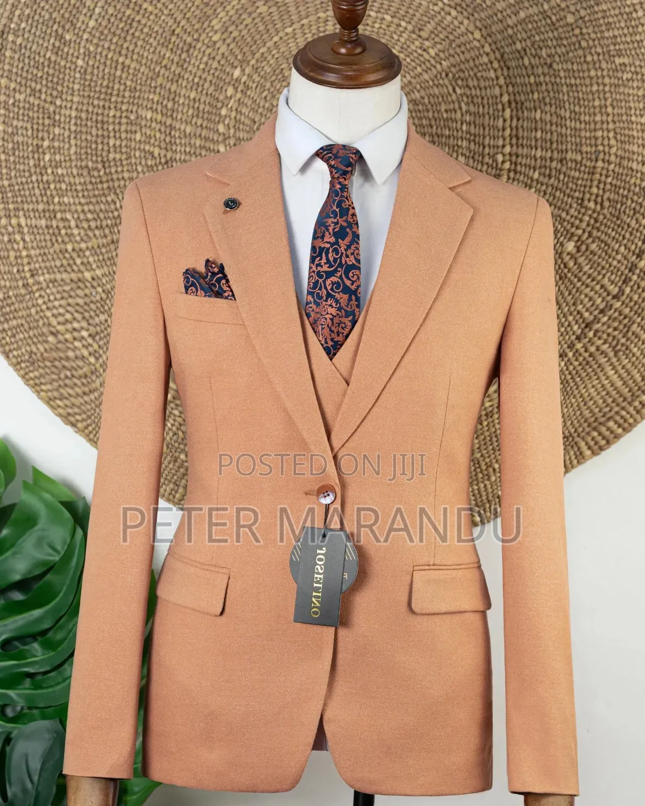 Joselino Peach/Light Orange 3-Piece