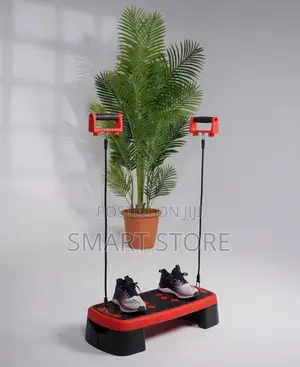 Quad Step Board With Resistance Bands and Push Up Stand