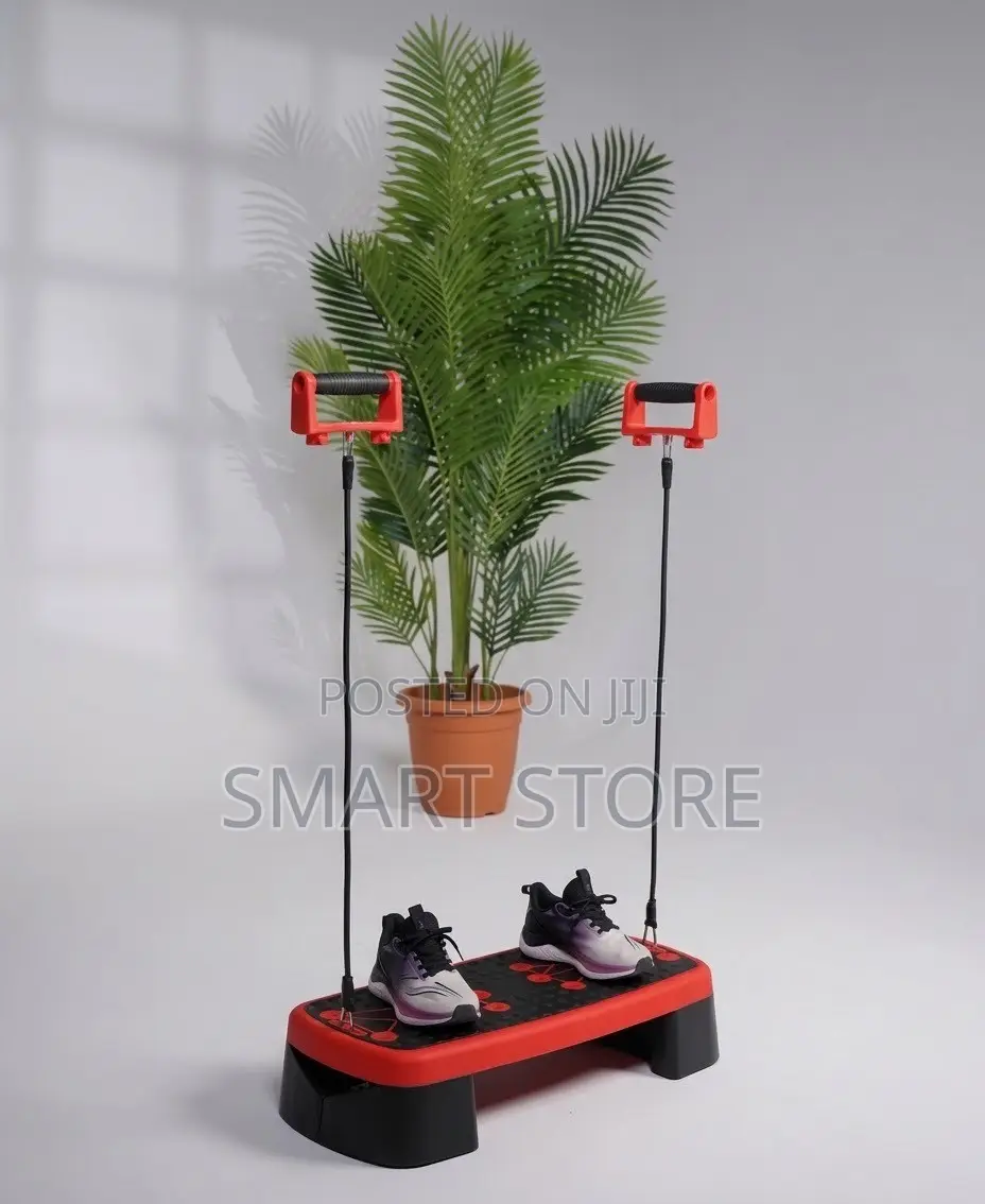 Quad Step Board With Resistance Bands and Push Up Stand
