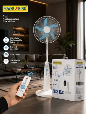 Power King Rechargable Fan 16" ( Pk 1635)