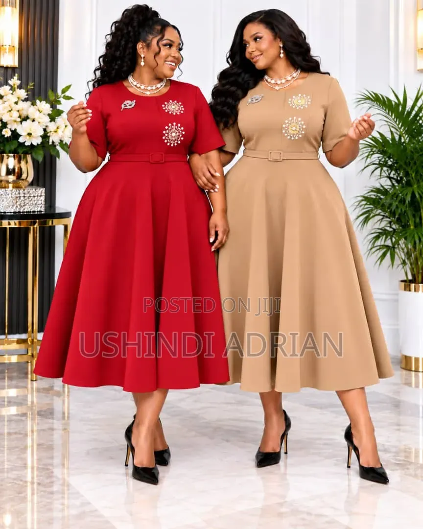 NEW VELORA DRESSPrice: 80,000/=Size: 44–52Colours: 4