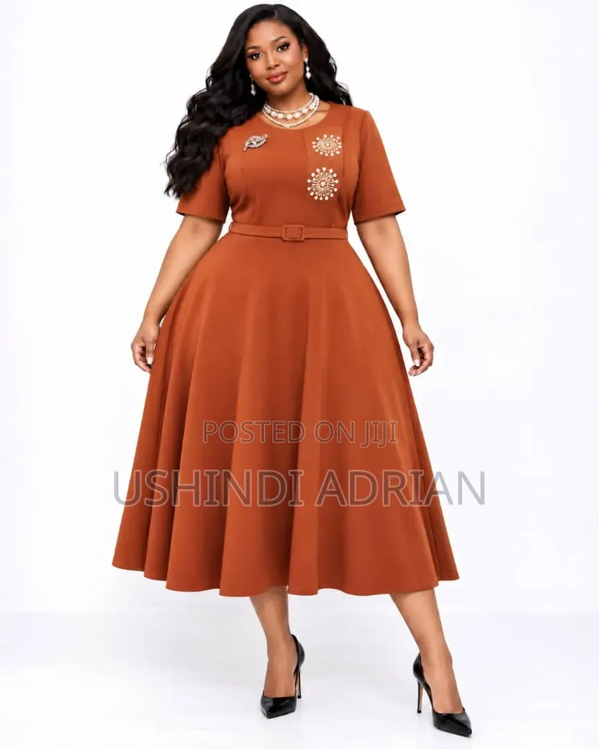 NEW VELORA DRESSPrice: 80,000/=Size: 44–52Colours: 4