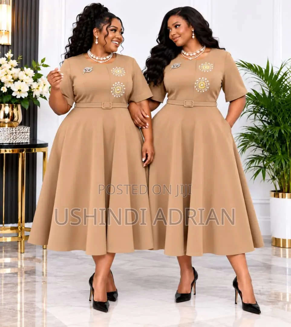 NEW VELORA DRESSPrice: 80,000/=Size: 44–52Colours: 4