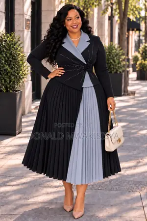 Pleated Boss Lady Dress - Turkey Edition 2026