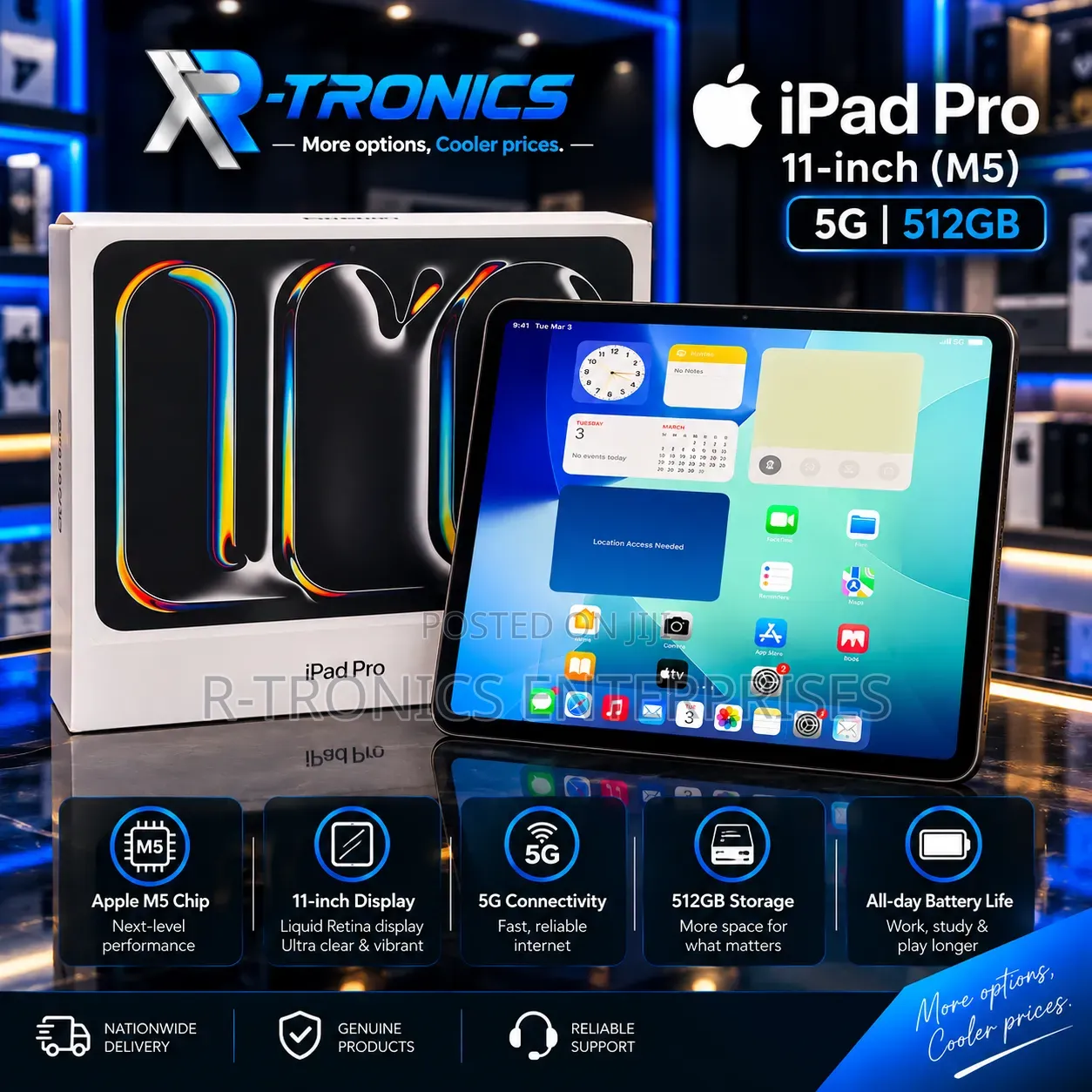 New Apple iPad Pro 11 (2025) 512 GB Black