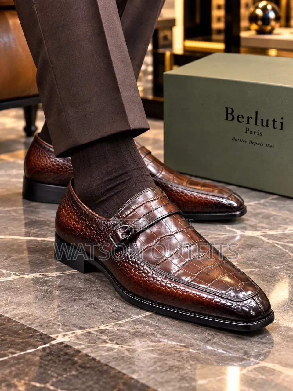2 Colours Berluti Brands Men's Leather Shoes Hotly Looking