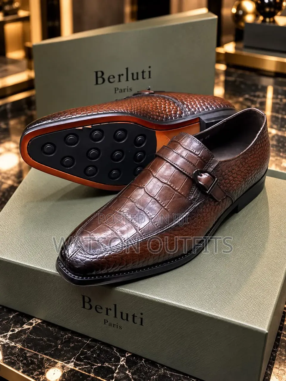 2 Colours Berluti Brands Men's Leather Shoes Hotly Looking