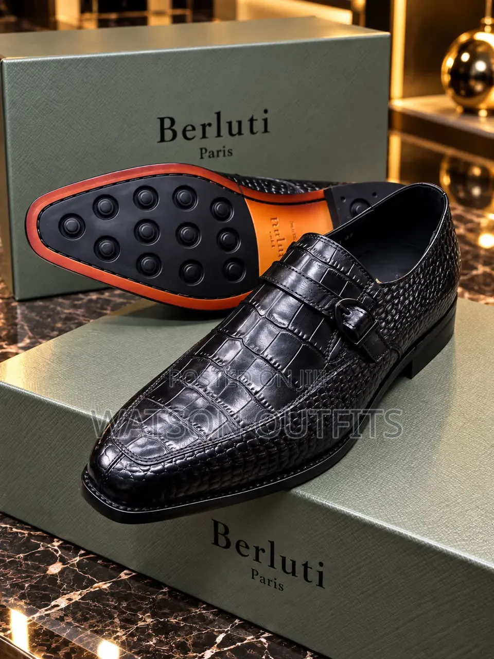 2 Colours Berluti Brands Men's Leather Shoes Hotly Looking