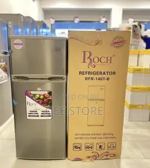 Roch Refrigerator RFR-140T-B Double-Door Refrigerator 118litre