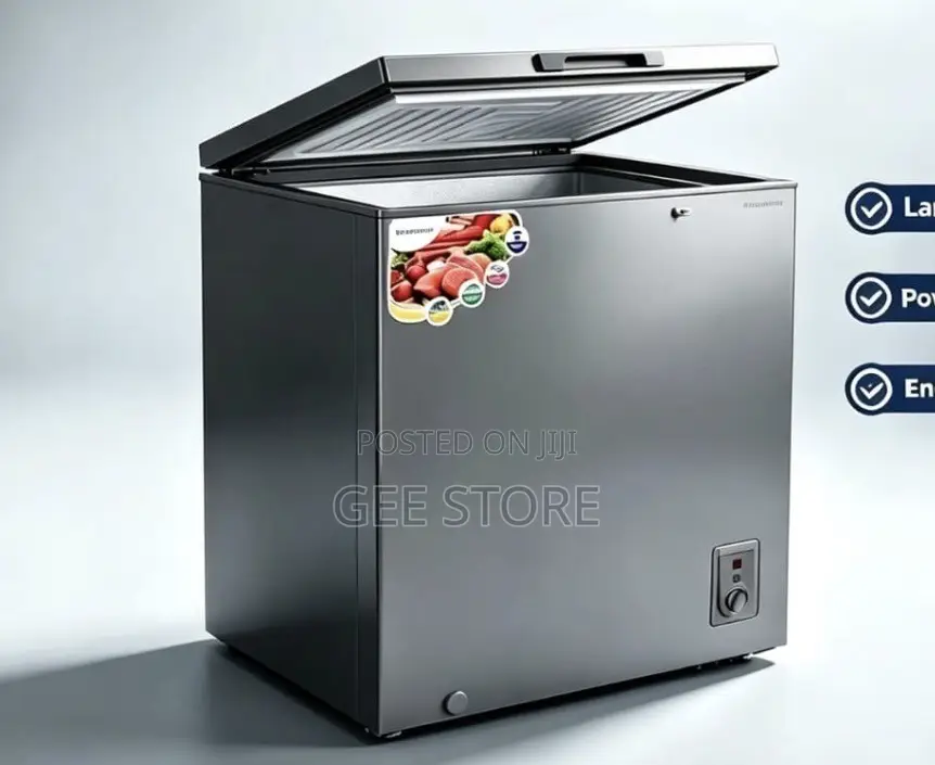 Grey Solarmax Chest Freezer MF201 200L