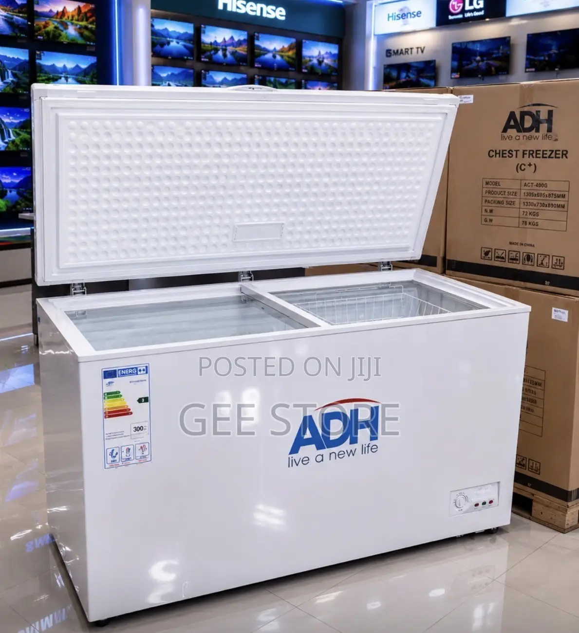 ADH Chest Freezer With a 400-Liter Capacity