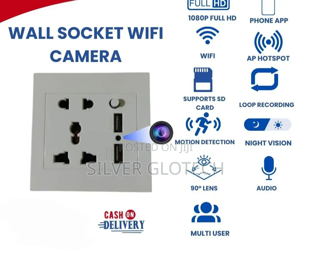 Wall Socket Wi-Fi Spy Camera