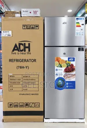 ADH Double-Door Refrigerator (Model BCDB179)