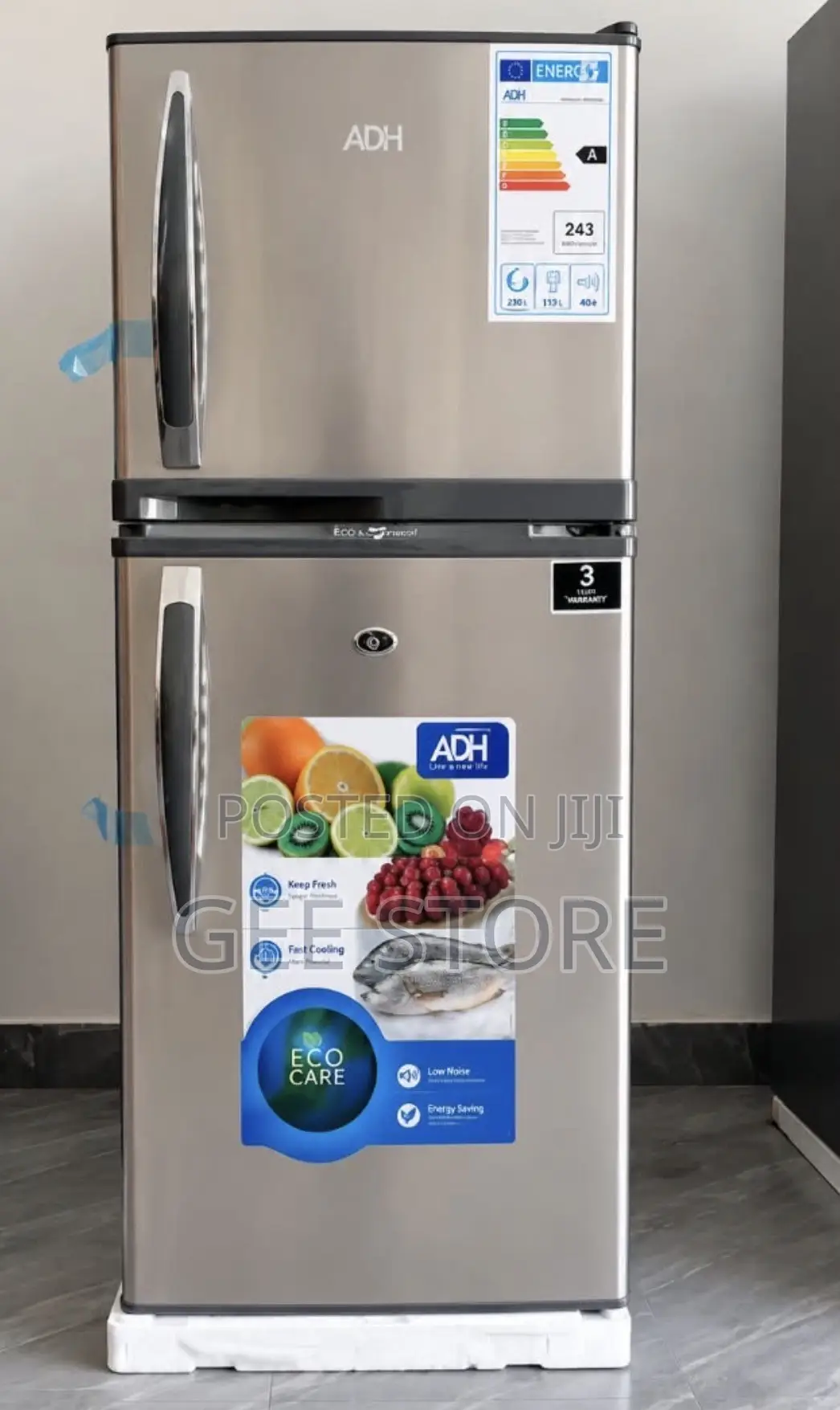ADH Double-Door Refrigerator 138L