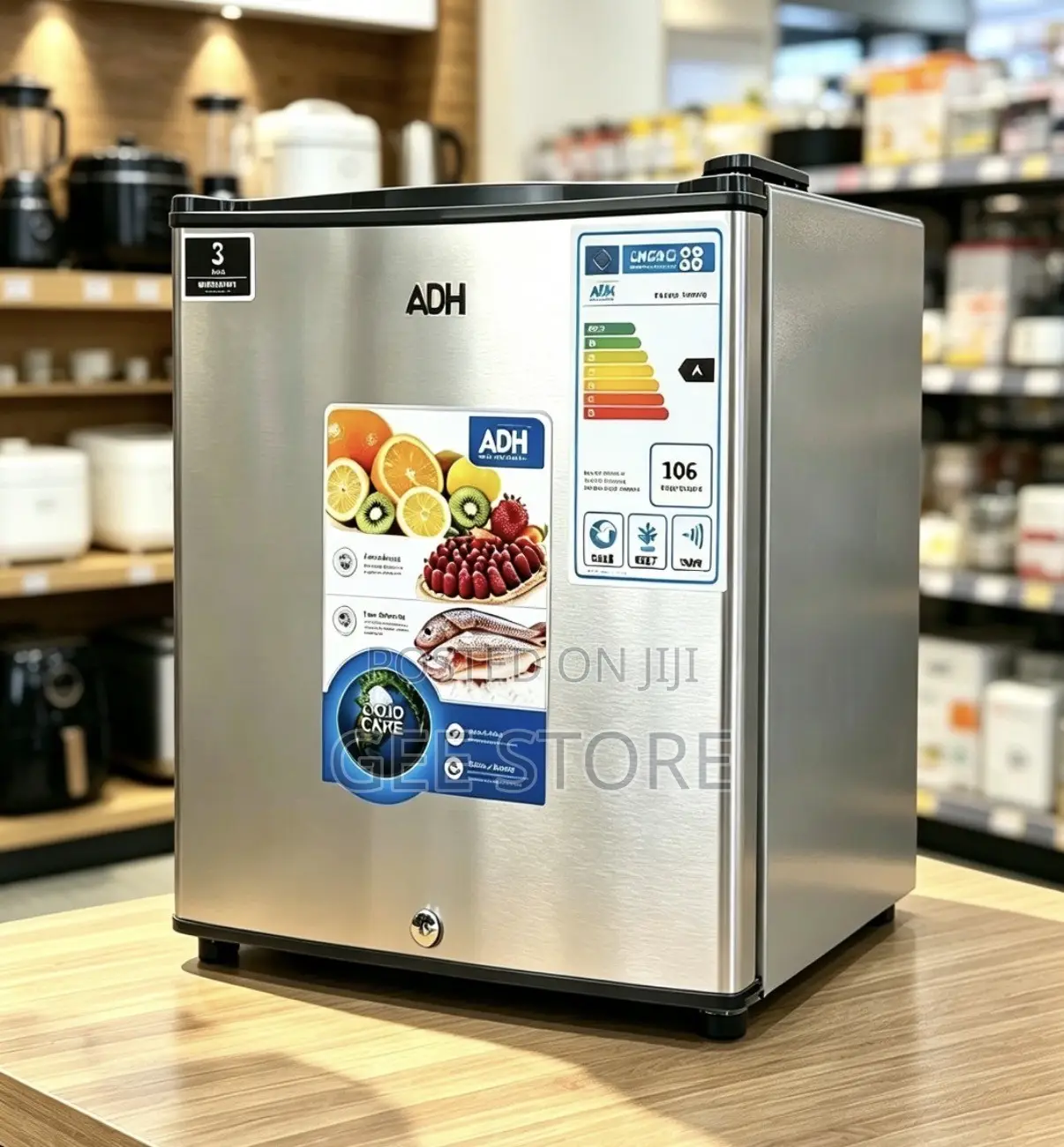 ADH Mini Fridge, a Compact Single-Door Refrigerator 50L