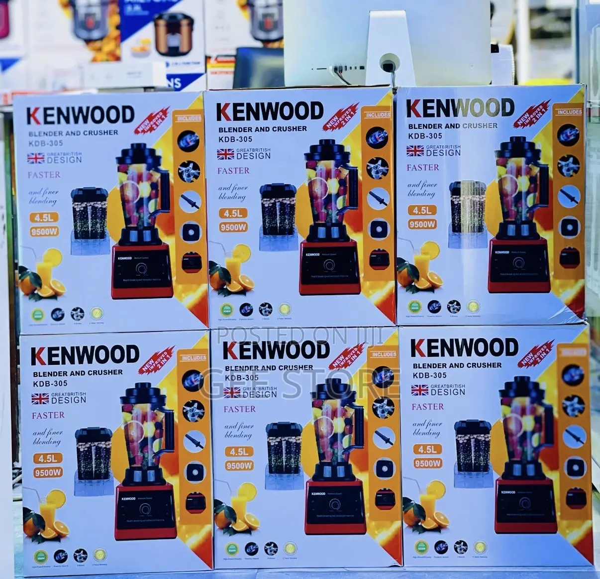 Kenwood Blender and Crusher KDB-305, a 2-in-1 Heavy-Duty