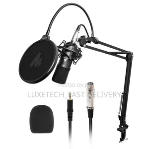 Maono AU-A03 Condenser Microphone Kit Podcast Mic With Boom Arm Stand